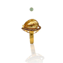 Citrine Ruby Ring