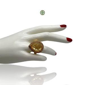 Citrine Ruby Ring
