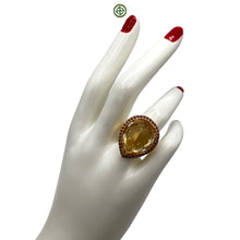 Citrine Ruby Ring