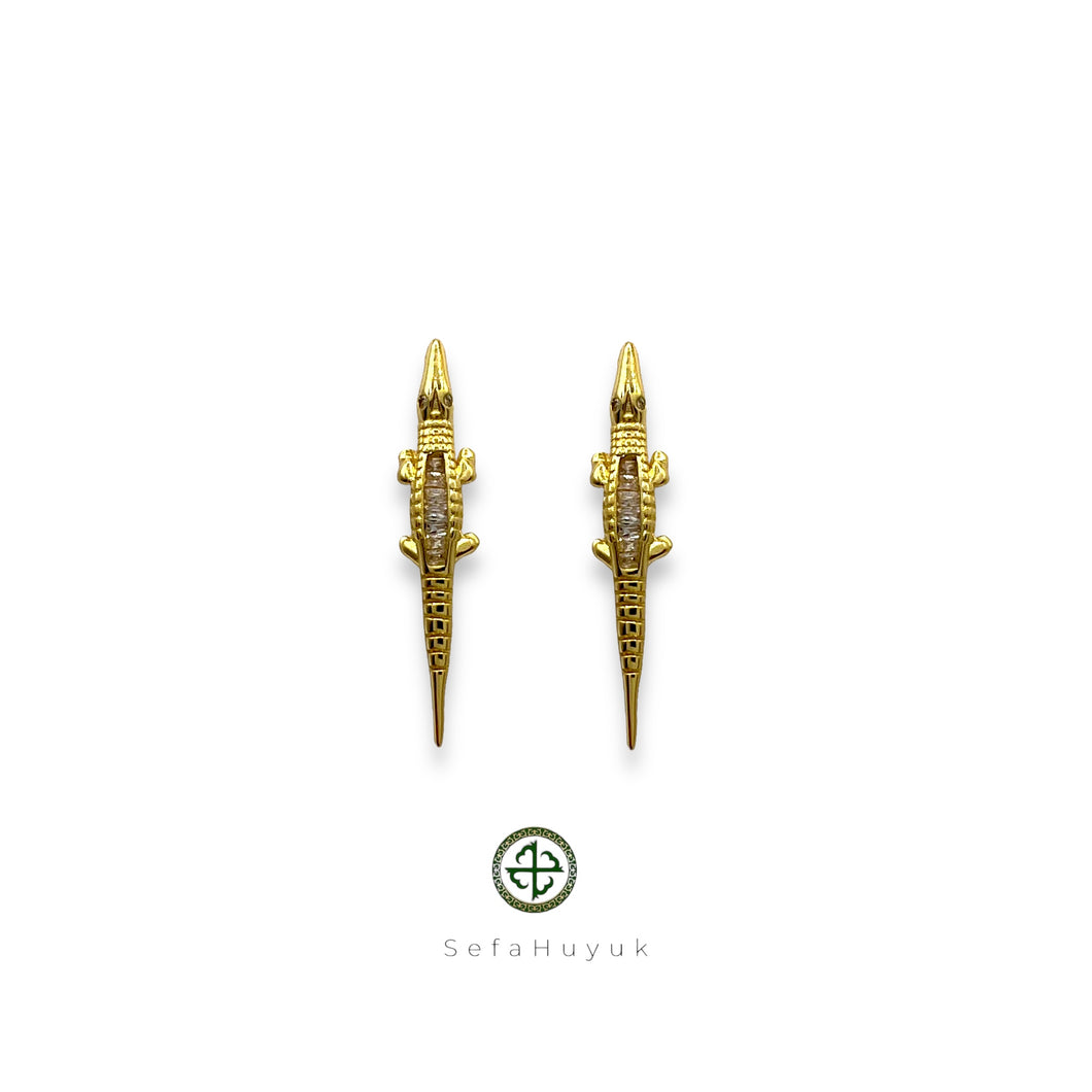 Crocodile Earrings