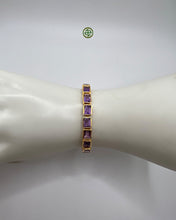 Emerald Cut Amethyst Bracelet