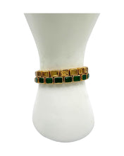 Emerald Cut Green Onyx Bracelet