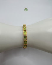 Emerald Cut Peridot Bracelet