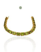 Emerald Cut Peridot Bracelet
