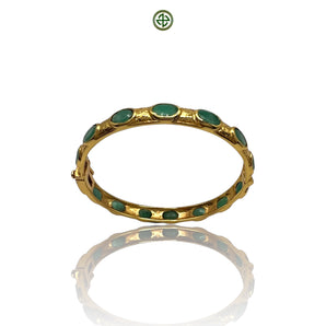 Emerald Gold Vermeil Bracelet
