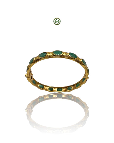 Emerald Gold Vermeil Bracelet