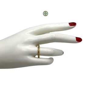 Emerald Gold Vermeil Stacking Band