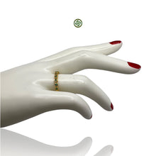 Emerald Gold Vermeil Stacking Band