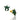 Emerald Green Zirconia Pave Starfish Earrings