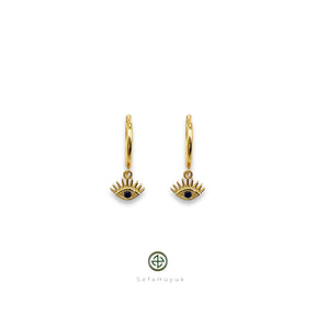 Eyelash Lucky Eye Earrings