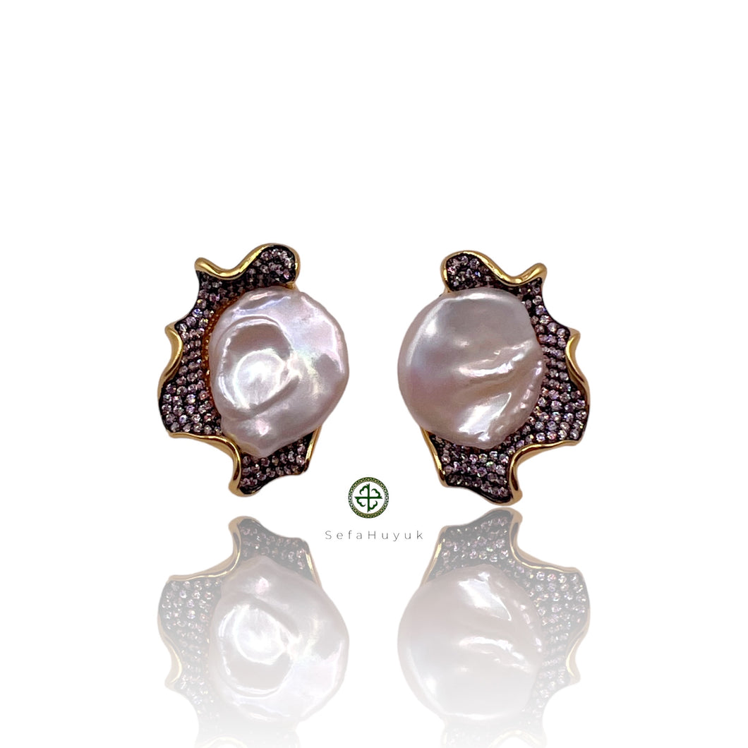 Farisa Baroque Pearl Earrings