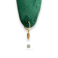 Feather Hoop Earrings