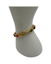 Multi-Colour Gemstone Gold Vermeil Bracelet