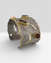 gold-vermeil-smoky-quartz-gemstone-cuff-bracelet