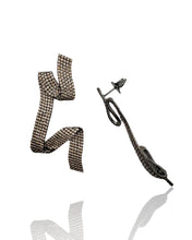 Geometric Champagne Pavé Earrings