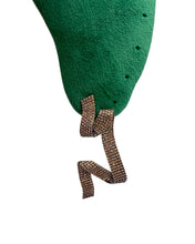 Geometric Champagne Pavé Earrings