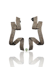 Geometric Champagne Pavé Earrings