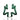 Geometric Emerald Green Pavé Earrings
