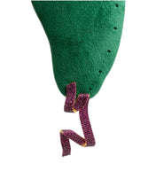 Geometric Ruby Pink Pavé Earrings