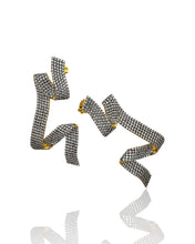 Geometric White Pavé Earrings