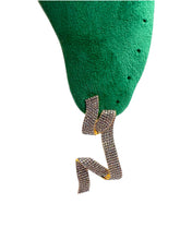 Geometric White Pavé Earrings