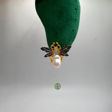 Gnat Baroque Pearl Bug Earrings