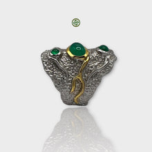 Green Onyx Silver Ring