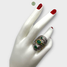 Green Onyx Silver Ring