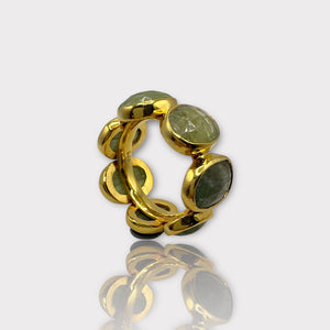 Green Tourmaline Eternity Ring