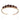 Gold vermeil bracelet with rough-cut garnet stones. Adjustable 16–17 cm (6.3–6.7 in), hammered finish, tarnish-resistant, perfect for stacking and everyday wear.
