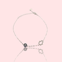 Material: 925 Sterling Silver or 18K Gold Vermeil
	•	Finish: High polish, tarnish resistant
	•	Charm: Blue Evil Eye & Pavé Hamsa
	•	Style: Minimalist / Dainty / Stacking
	•	Closure: Adjustable clasp
	•	Occasion: Everyday wear, gifting
