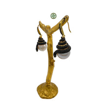 Large Baroque Pearl Serpent Earrings