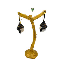 Large Baroque Pearl Serpent Earrings