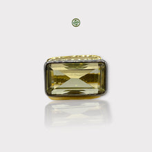 Lemon Quartz Statement Ring