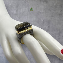Lemon Quartz Statement Ring
