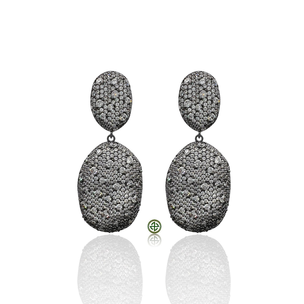 Mathew Diamond CZ Dangle Earrings