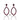 Mathew Ruby Pink CZ Dangle Earrings