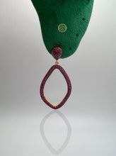 Mathew Ruby Pink CZ Dangle Earrings