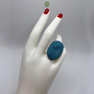 Mathew Turquoise Pave Ring