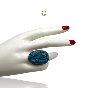 Mathew Turquoise Pave Ring