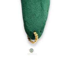 Mini Leaf Hoop Earrings