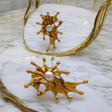 Mini Pearl Starfish Earrings