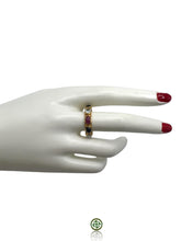 Multi-Gemstone Gold Vermeil Eternity Ring
