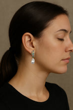 Multicolour Gemstone Baroque Pearl Earrings