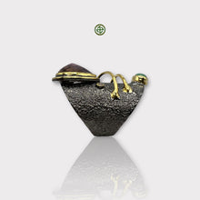 Natural Amethyst Green Tourmaline Ring