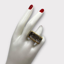 Natural Black Rutile Quartz Ring