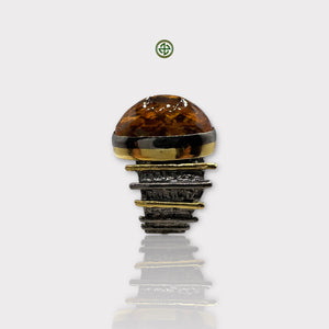 Natural Citrine Gold Vermeil Ring