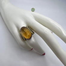 Natural Citrine Gold Vermeil Ring