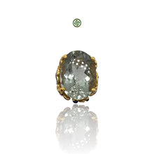 Natural Green Amethyst Oval Ring