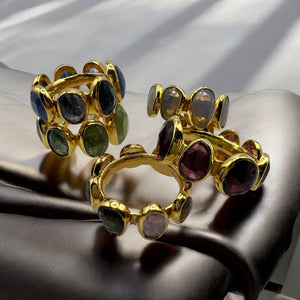 Natural Opal Eternity Ring